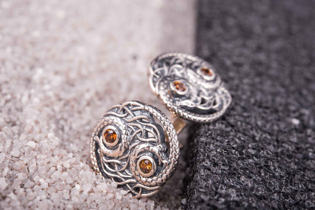 Boutons de manchette Viking Aslaug — Argent 925