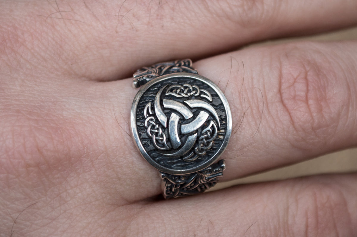 Bague Chevalière Viking Ulf — Argent 925