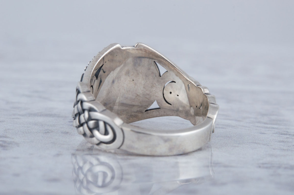 Bague Yggdrasil et Ornement Chevalière — Argent 925