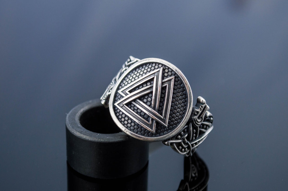 Bague Chevalière Viking Leif — Argent 925