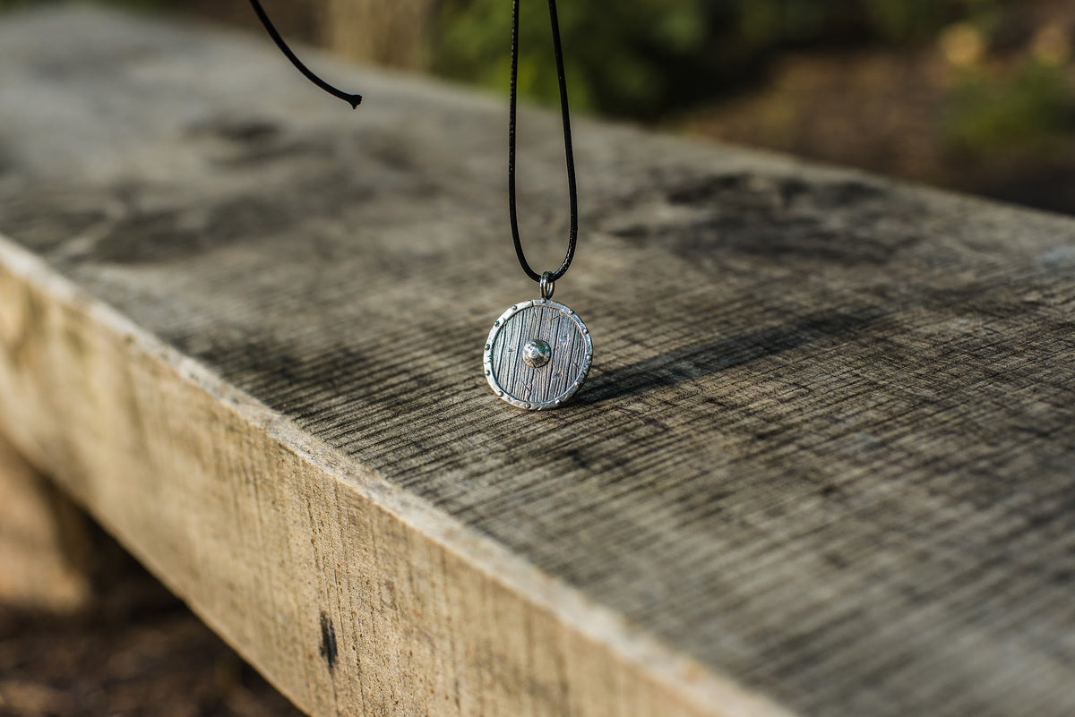 Pendentif Bouclier Arme — Argent 925