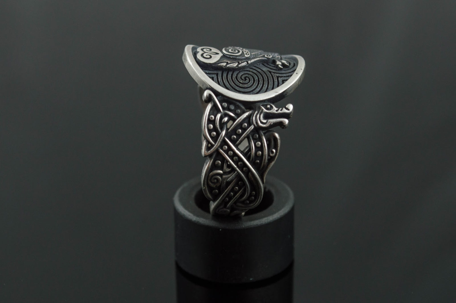 Bague Chevalière Viking Halvar — Argent 925