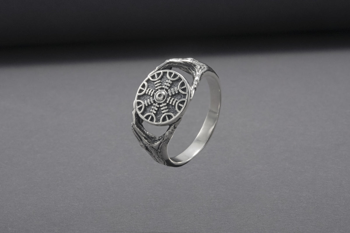 Bague Minimaliste Aegishjalmur — Argent 925