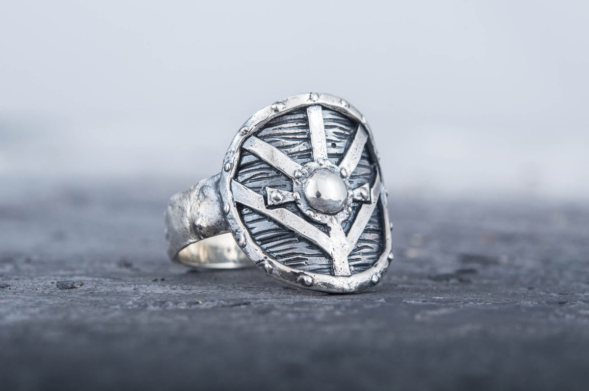 Bague Bouclier — Argent 925