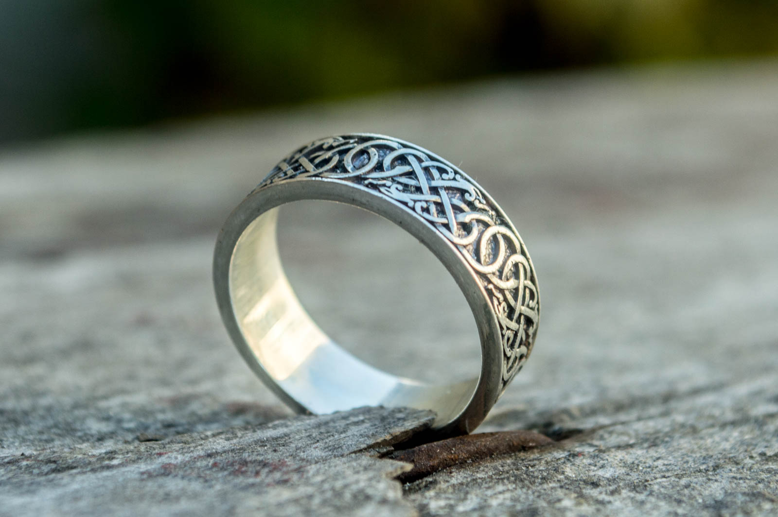 Bague Style Urnes et Ornement — Argent 925
