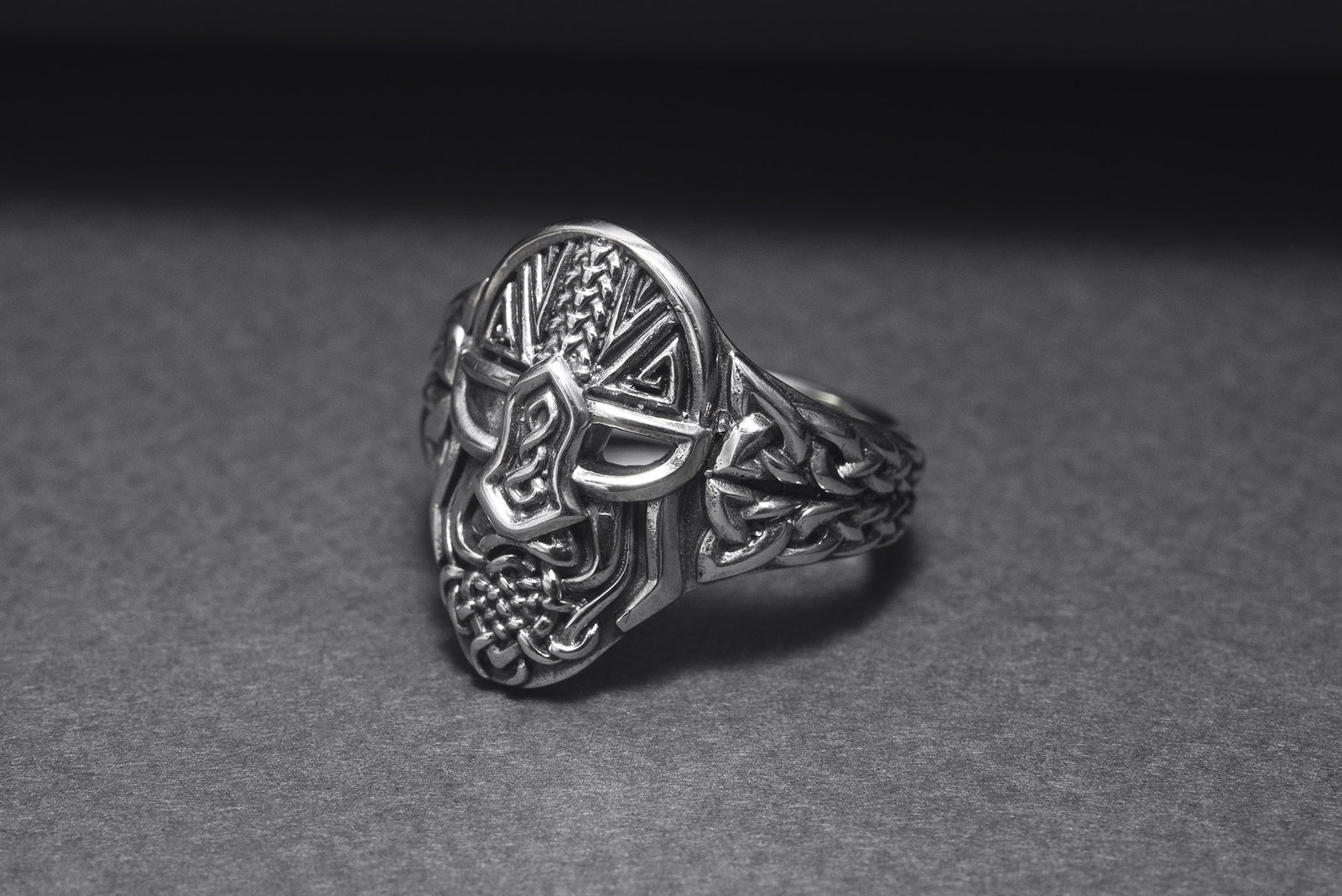 Bague Odin et Masque — Argent 925