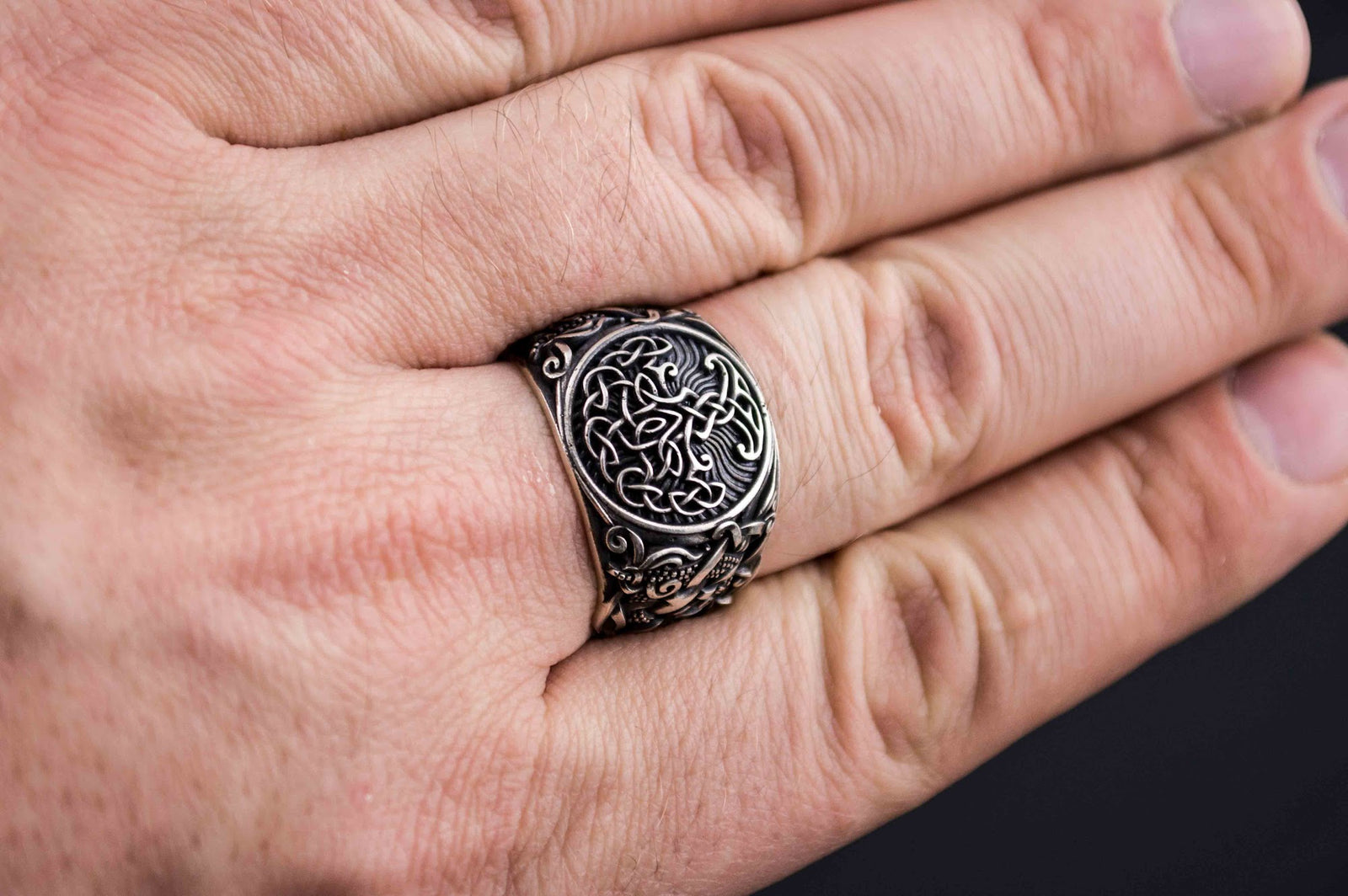 Bague Yggdrasil et Style Mammen — Argent 925