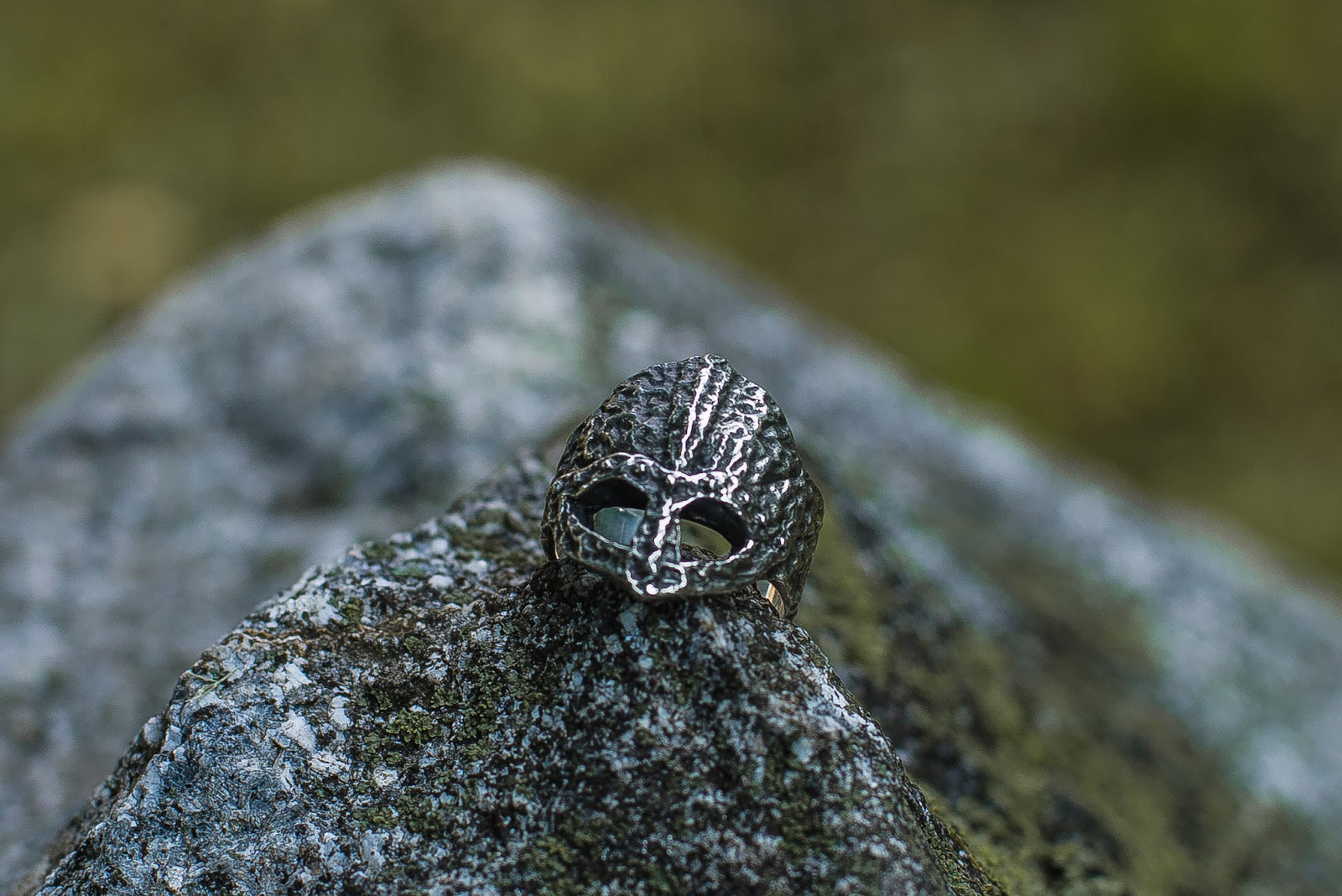 Bague Viking Casque — Argent 925
