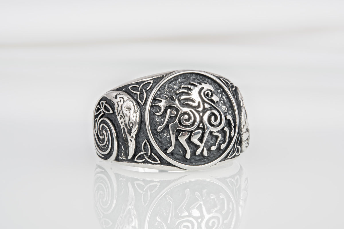 Bague Viking Berserker — Argent 925