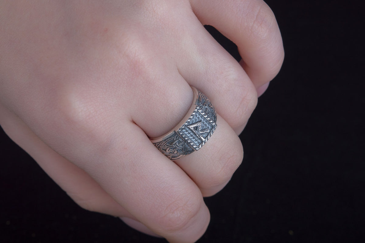 Bague Runique Ragnar — Argent 925
