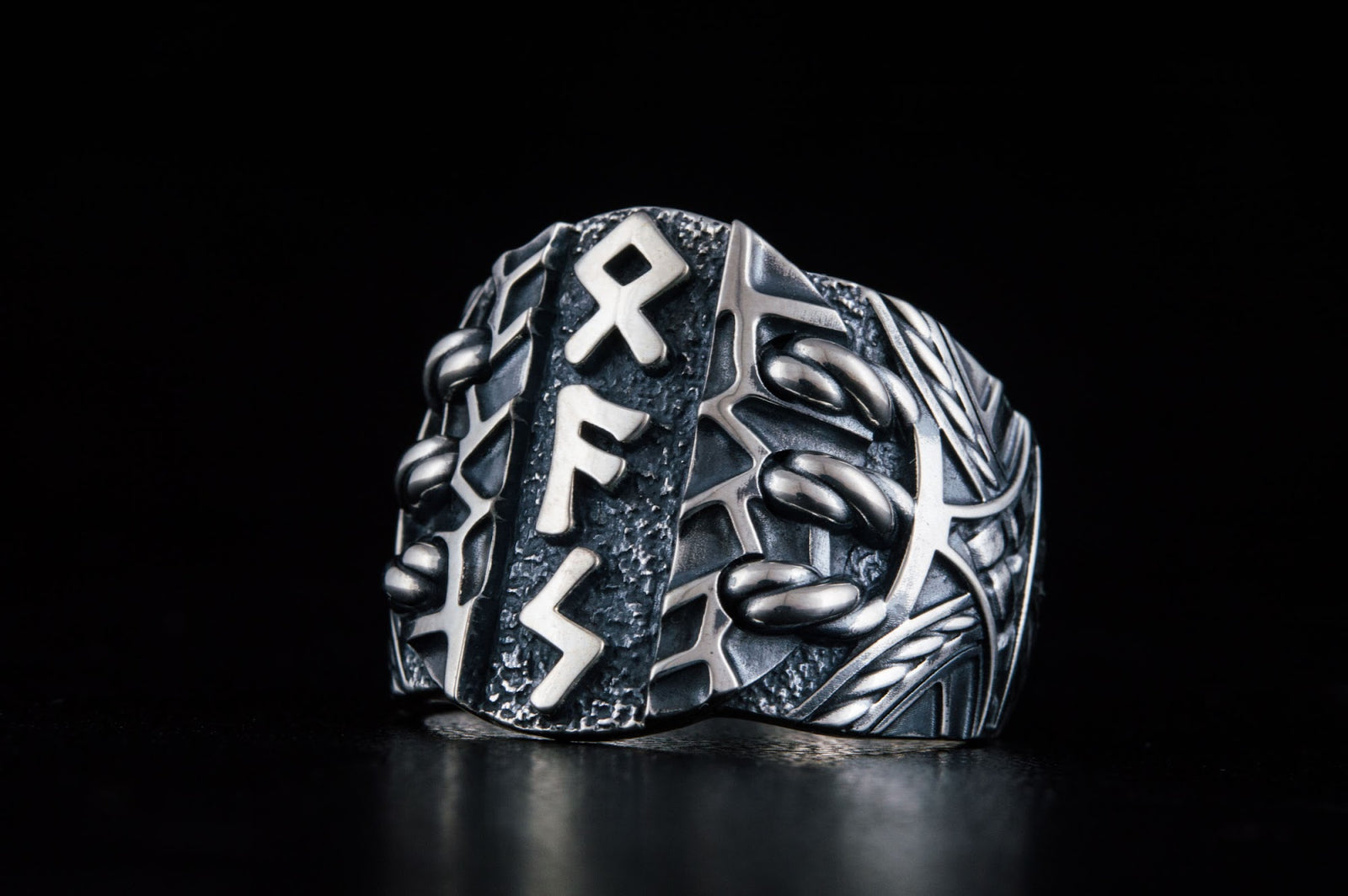 Bague Runique Massive — Argent 925