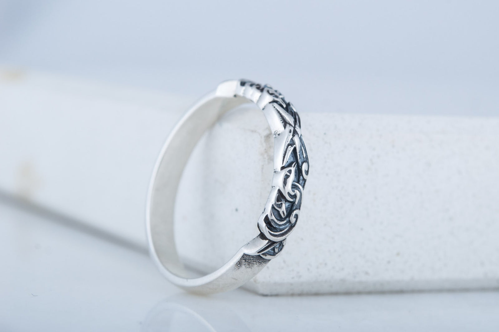 Bague Ornement Fine — Argent 925