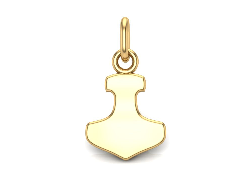 Pendentif Thor et Marteau Petit Modèle — Argent 925