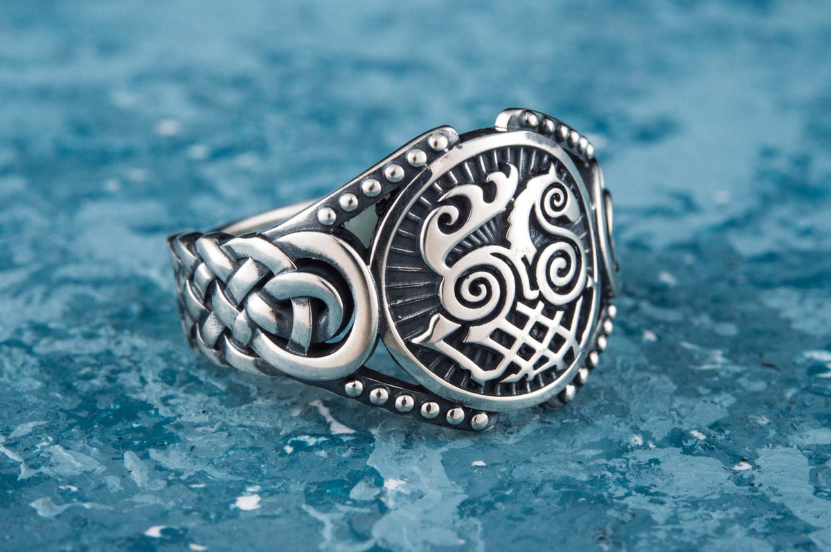 Bague Sleipnir et Ornement — Argent 925