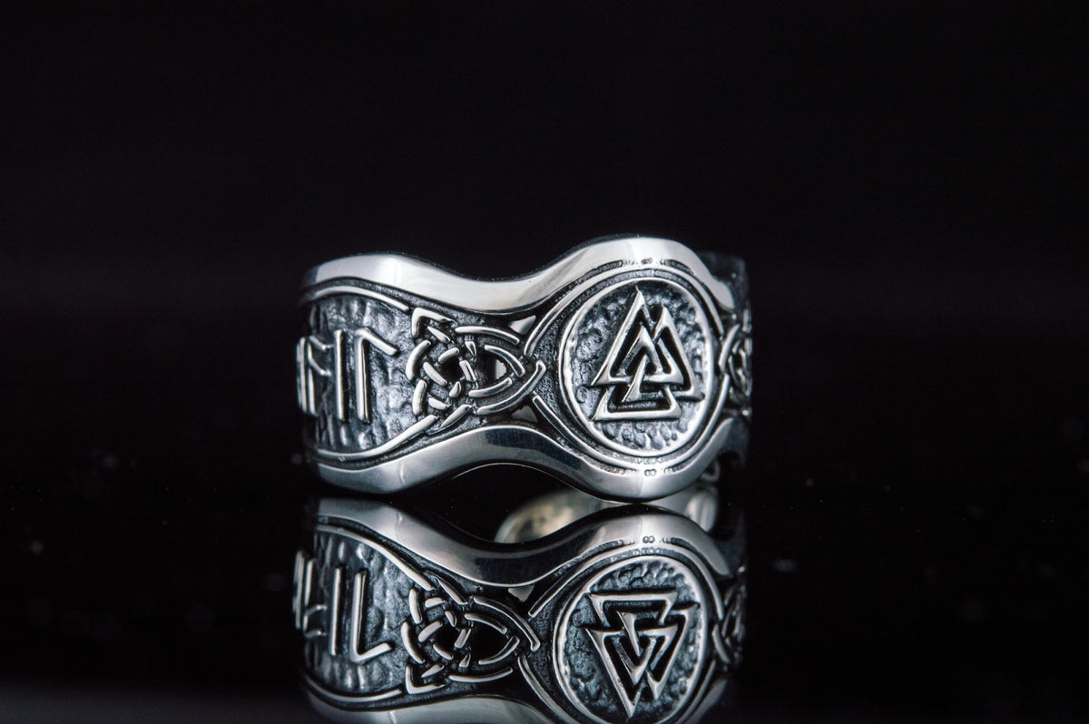 Bague Viking Salut à Odin — Argent 925