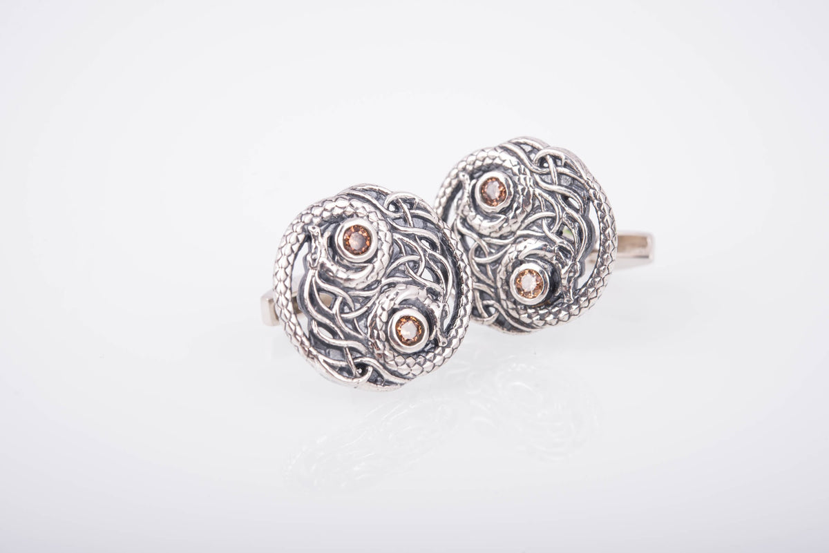 Boutons de manchette Viking Aslaug — Argent 925