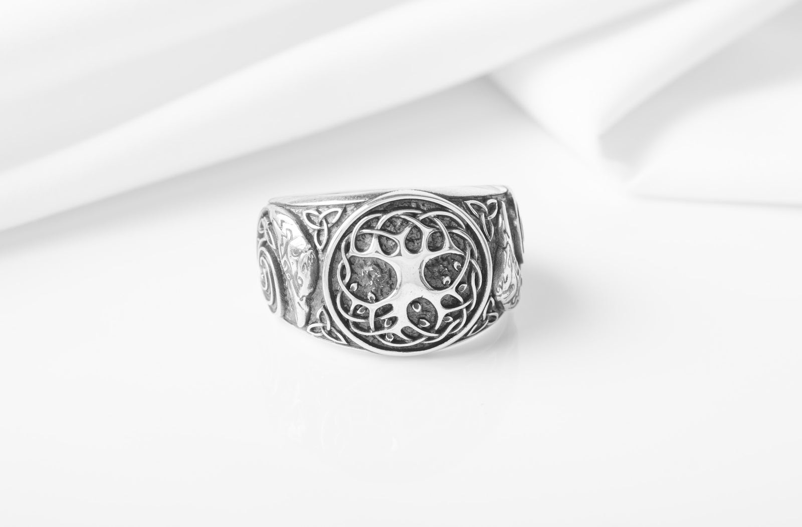 Bague Chevalière Viking Olaf — Argent 925