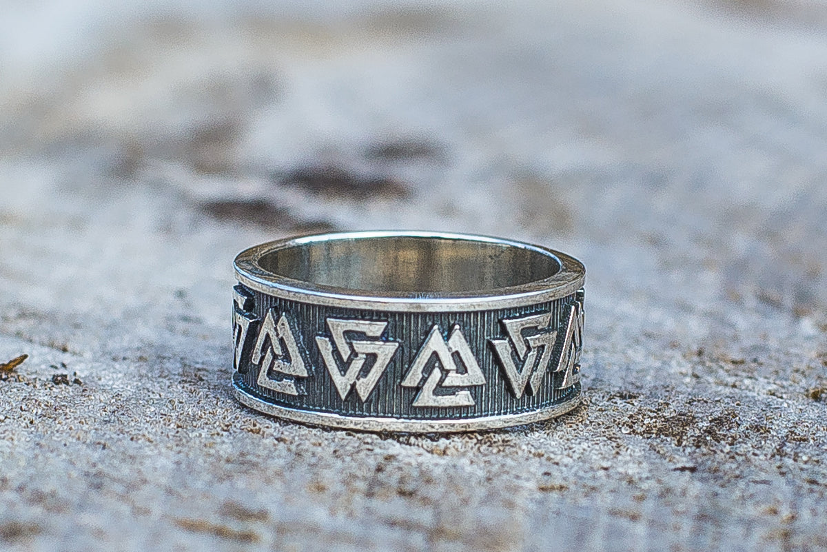 Bague Valknut Anneau — Argent 925