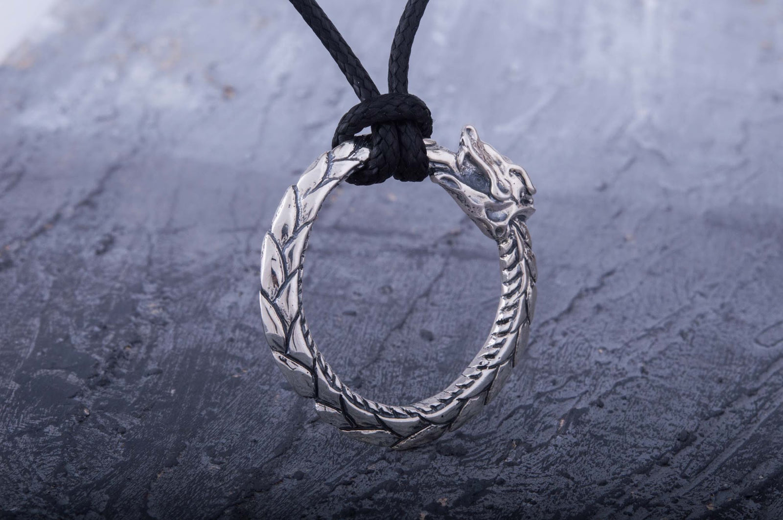Pendentif Ouroboros Viking — Argent 925
