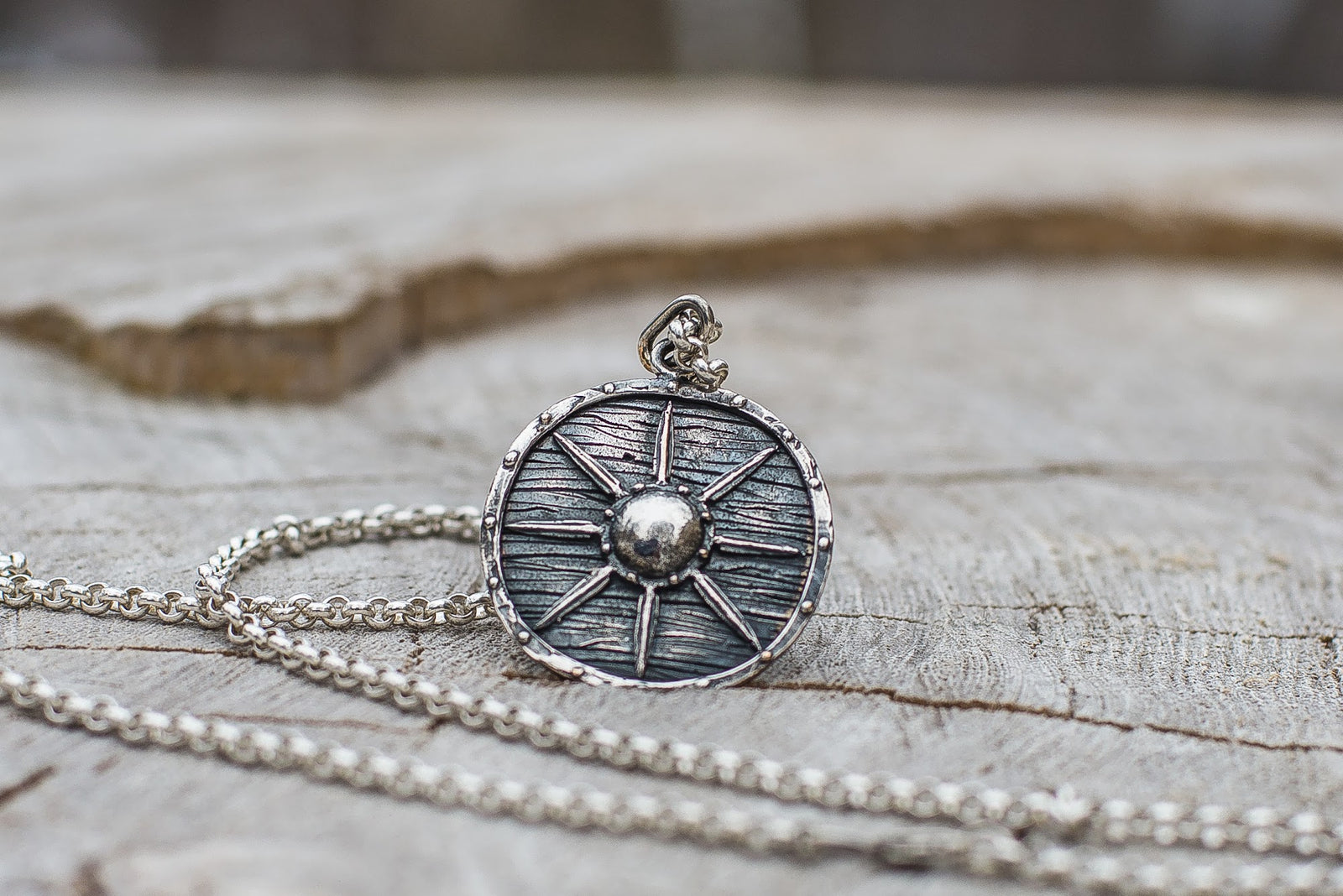 Pendentif Bouclier Floki — Argent 925