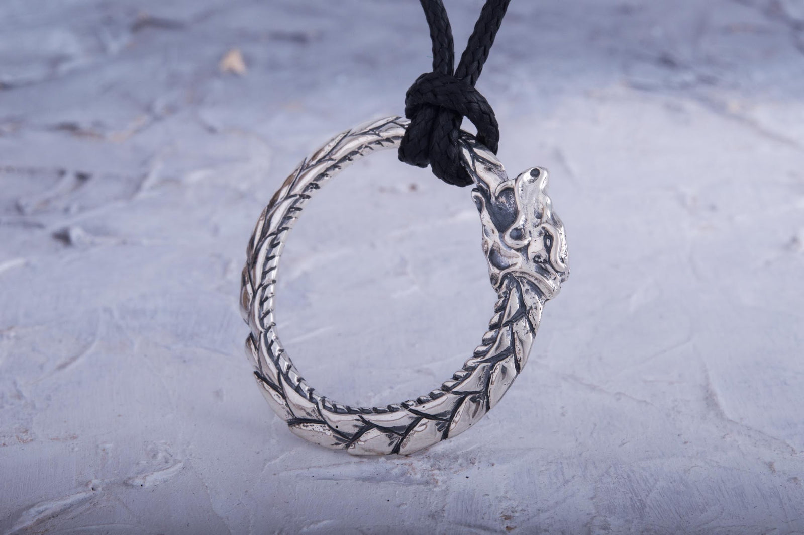 Pendentif Ouroboros Viking — Argent 925