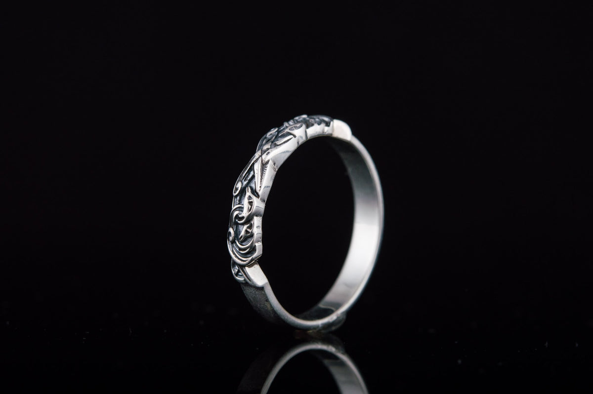 Bague Ornement Fine — Argent 925