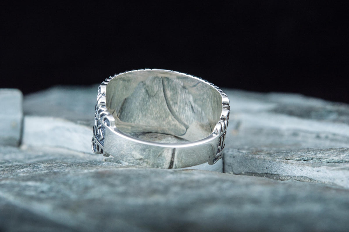 Bague Futhark Ancien et Runes Ivar — Argent 925