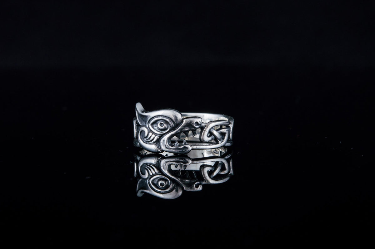 Bague Fenrir et Ornement — Argent 925