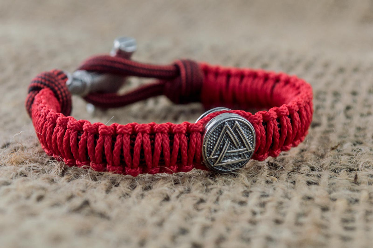 Bracelet Paracorde Marteau de Thor Knut — Argent 925