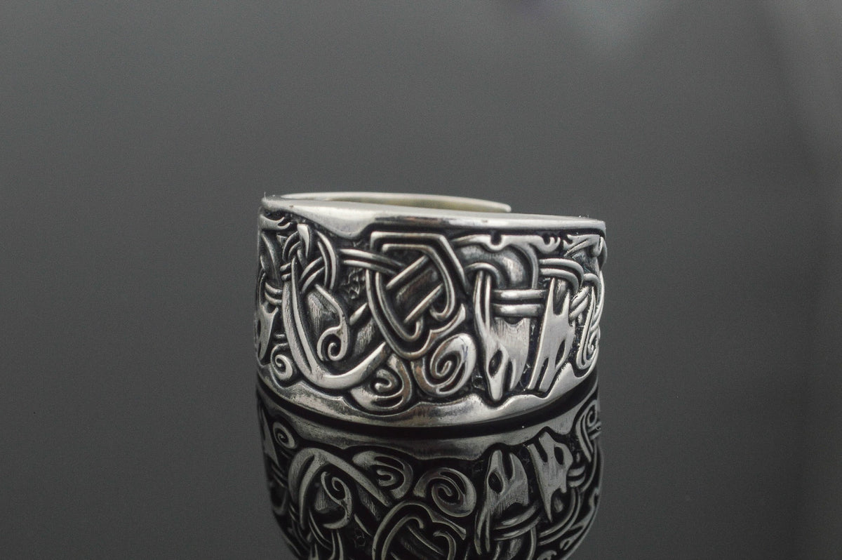 Bague Anneau Viking Torvald — Argent 925