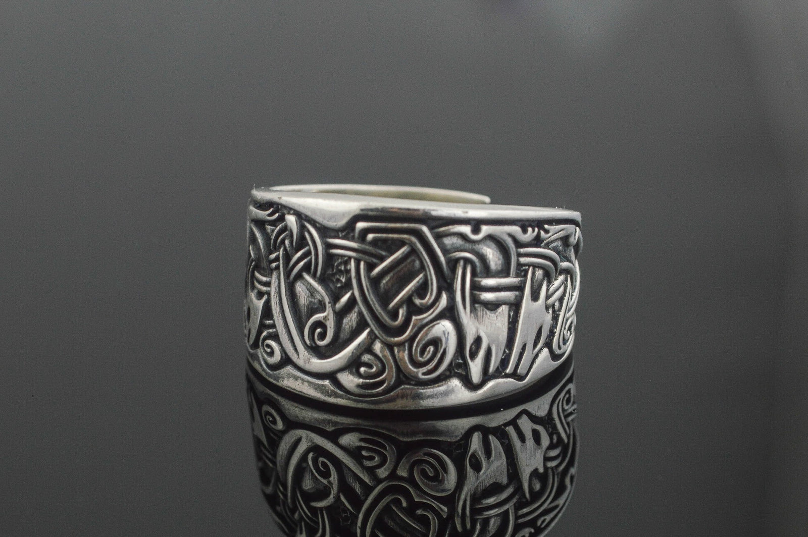 Bague Anneau Viking Torvald — Argent 925
