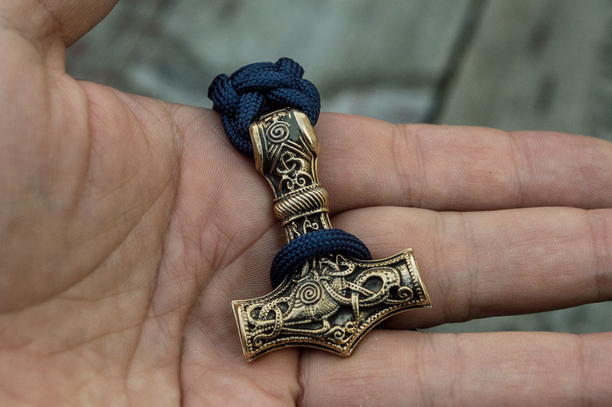 Bracelet Paracorde Marteau de Thor Sigurd — Bronze