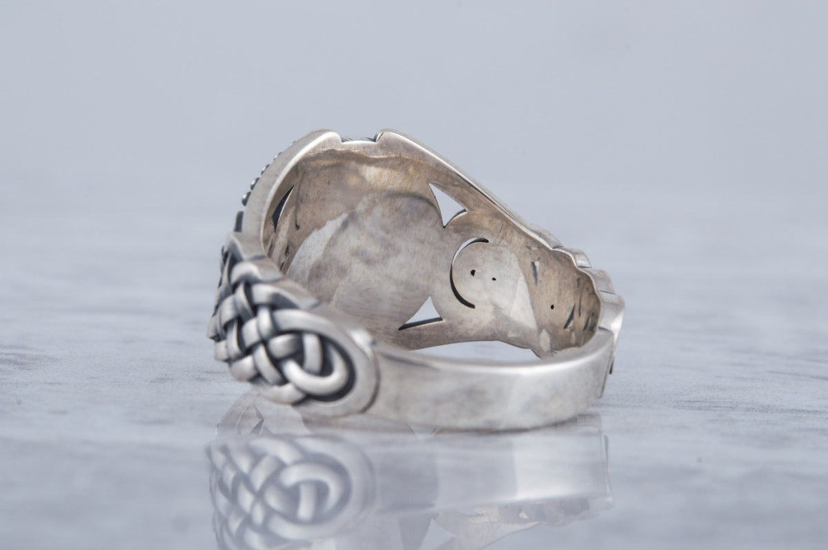 Bague Aegishjalmur et Ornement Bjorn — Argent 925