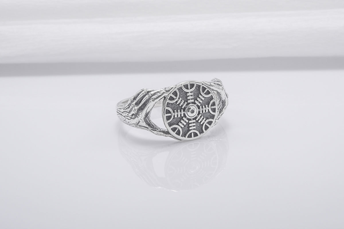 Bague Minimaliste Aegishjalmur — Argent 925