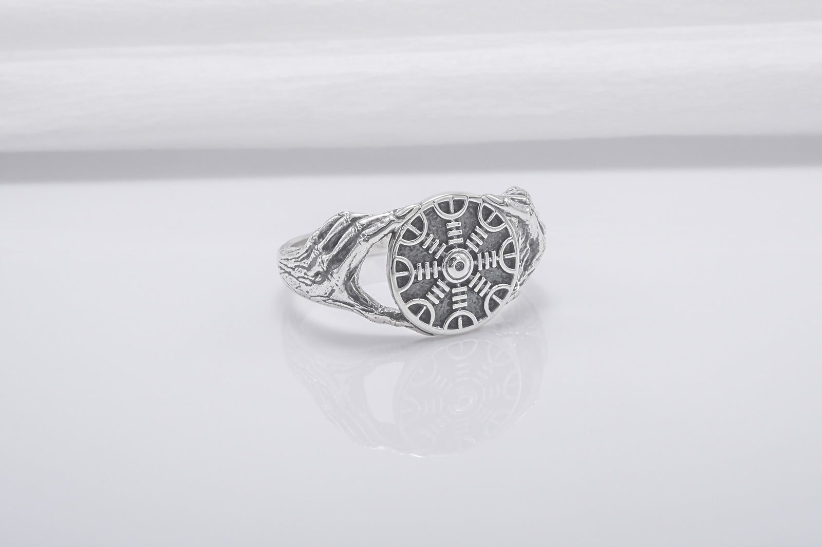 Bague Minimaliste Aegishjalmur — Argent 925