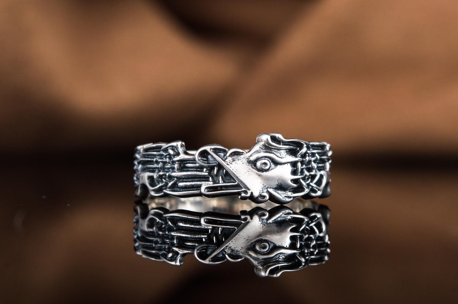Bague Anneau Viking Gunnar — Argent 925