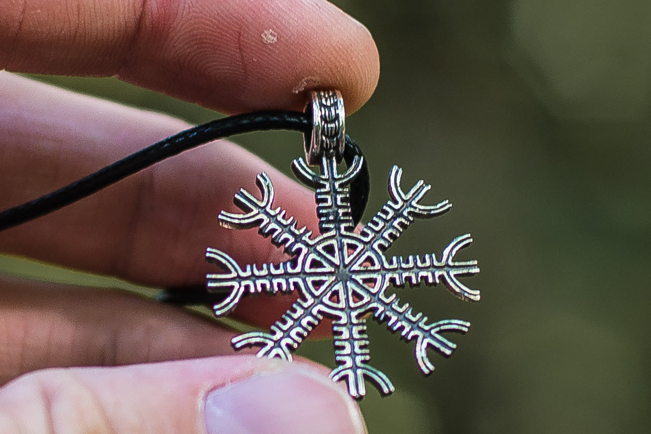 Pendentif Aegishjalmur Viking — Argent 925
