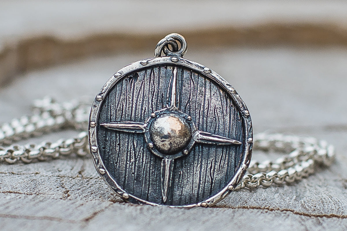 Pendentif Bouclier Sigurd — Argent 925