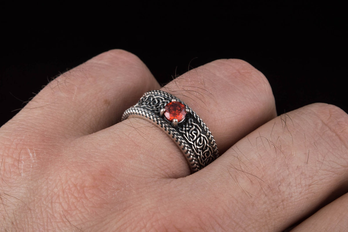 Bague Ornement Halvar — Argent 925