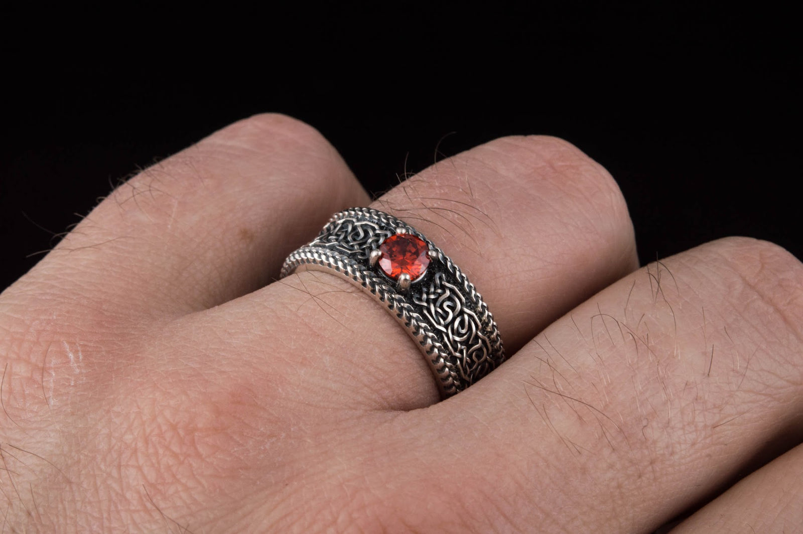 Bague Ornement Halvar — Argent 925