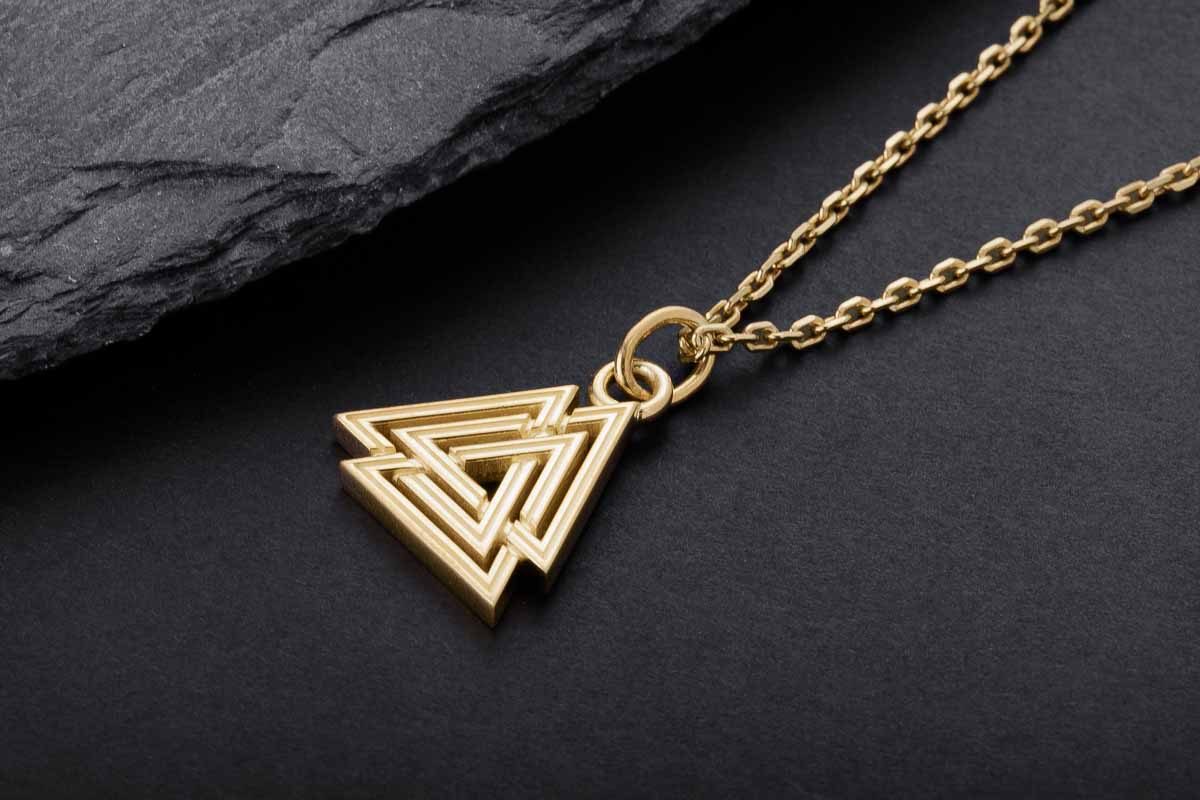Pendentif Valknut Miniature — Argent 925