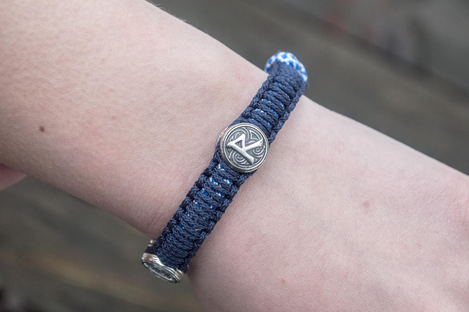 Bracelet Paracorde Marteau de Thor Astrid — Argent 925
