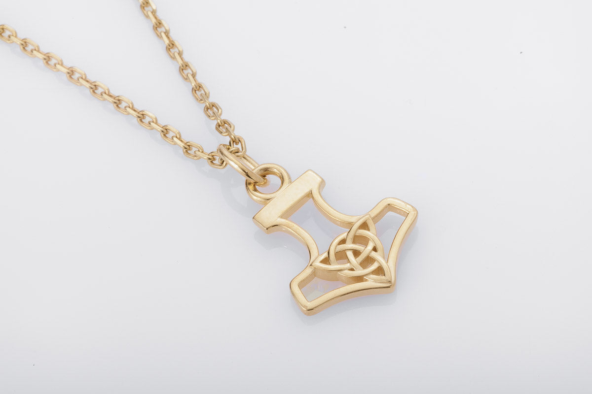Pendentif Thor et Marteau Miniature — Argent 925