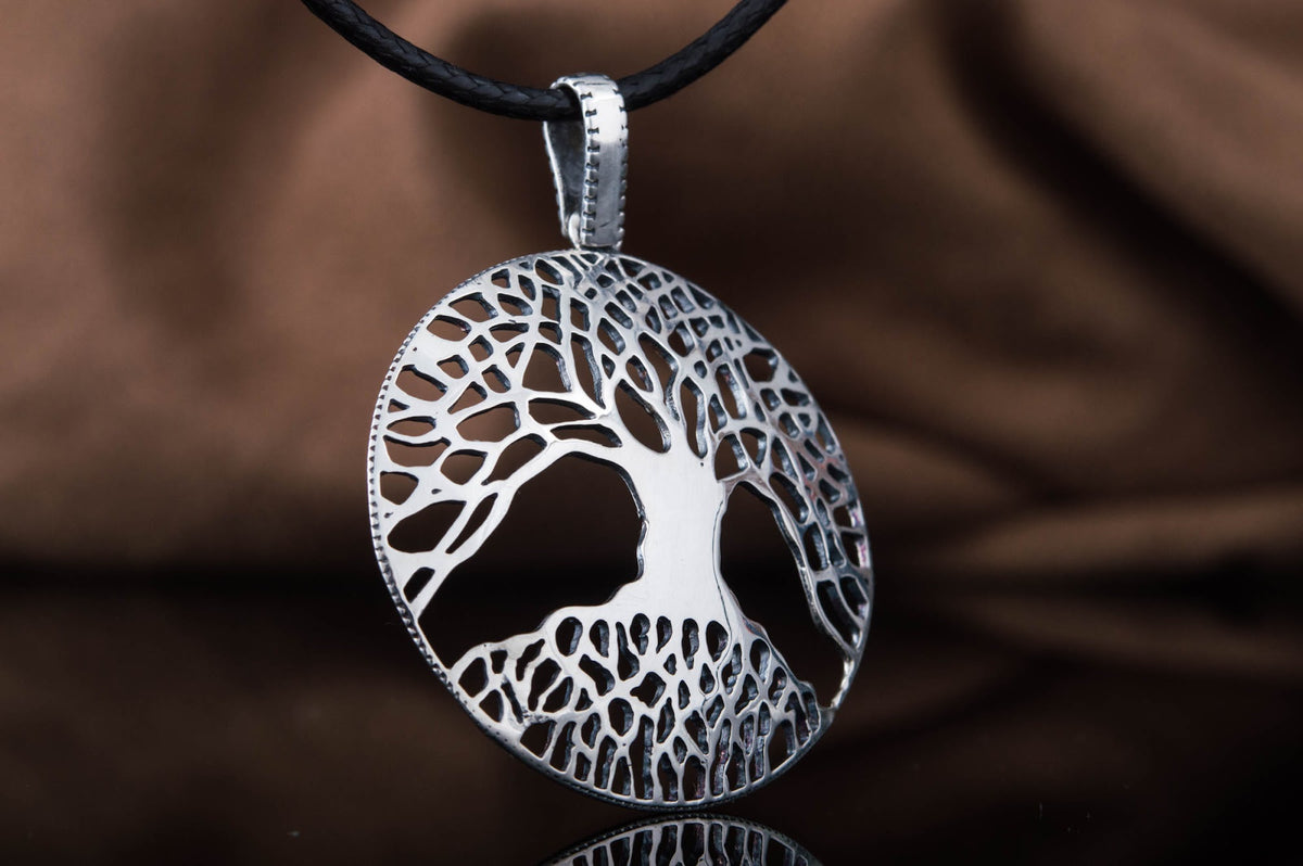 Pendentif Yggdrasil et Arbre Viking — Argent 925