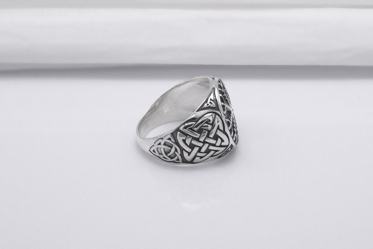 Bague Chevalière Viking Freyja — Argent 925
