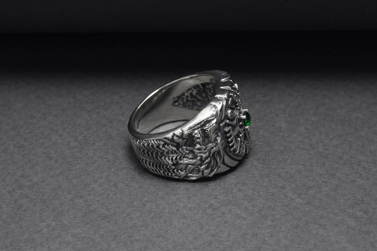 Bague Chevalière Viking Sigrun — Argent 925