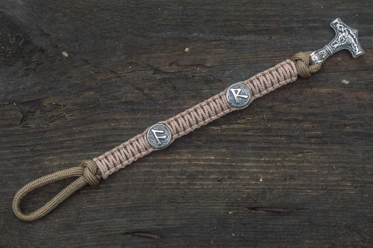Bracelet Paracorde Marteau de Thor Egil — Argent 925
