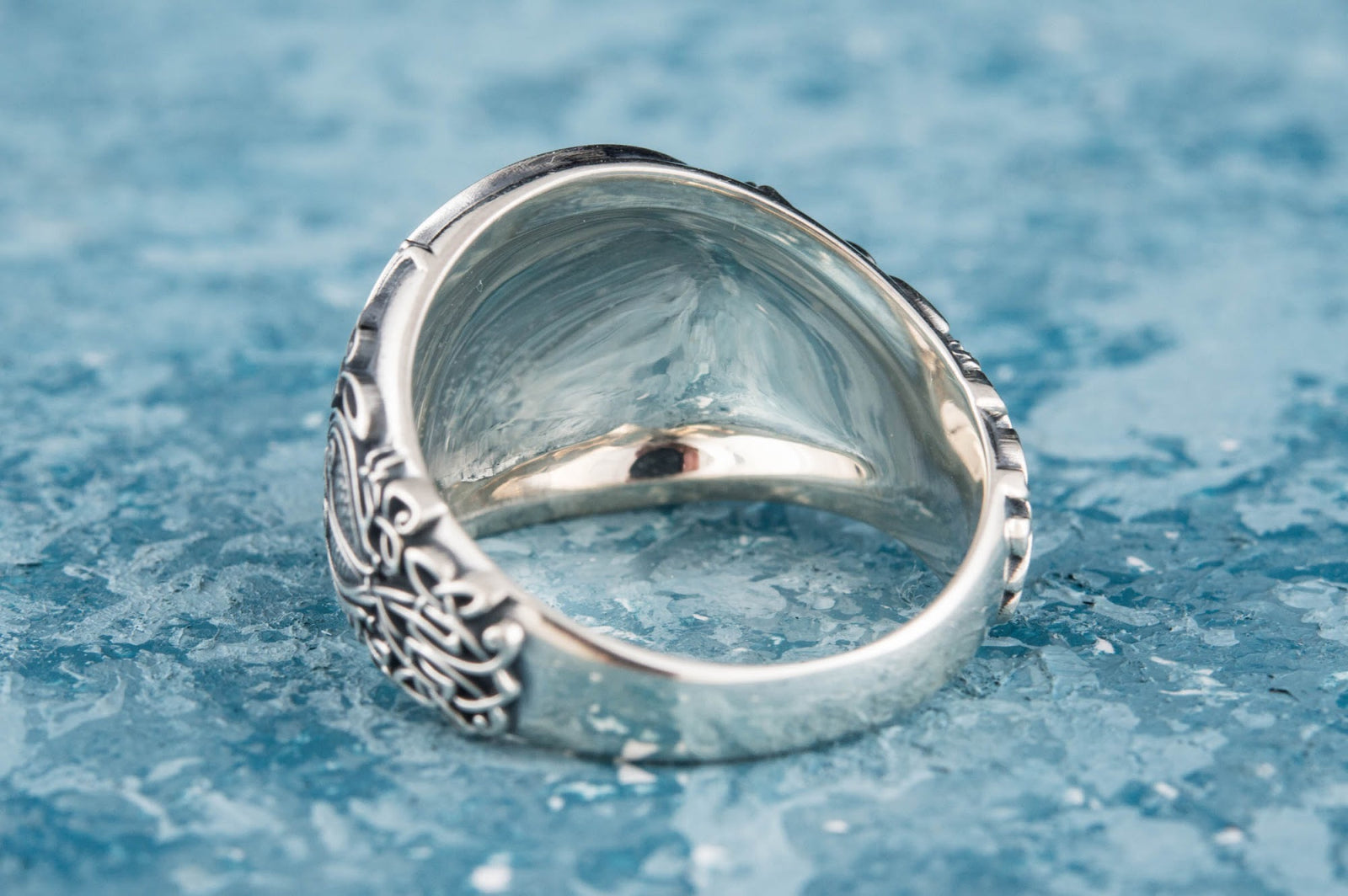 Bague Valknut et Ornement Chevalière — Argent 925