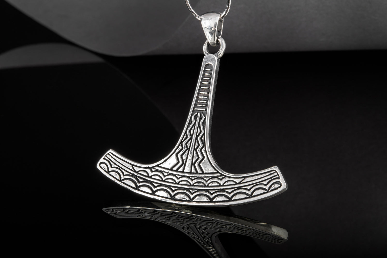 Pendentif Marteau de Thor et Mjölnir Sigrid — Argent 925