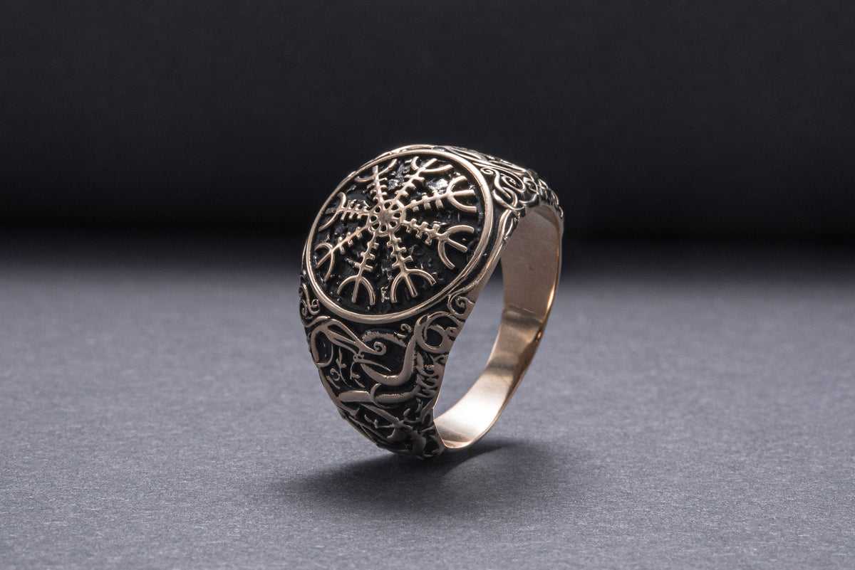 Bague Style Urnes Alva — Bronze